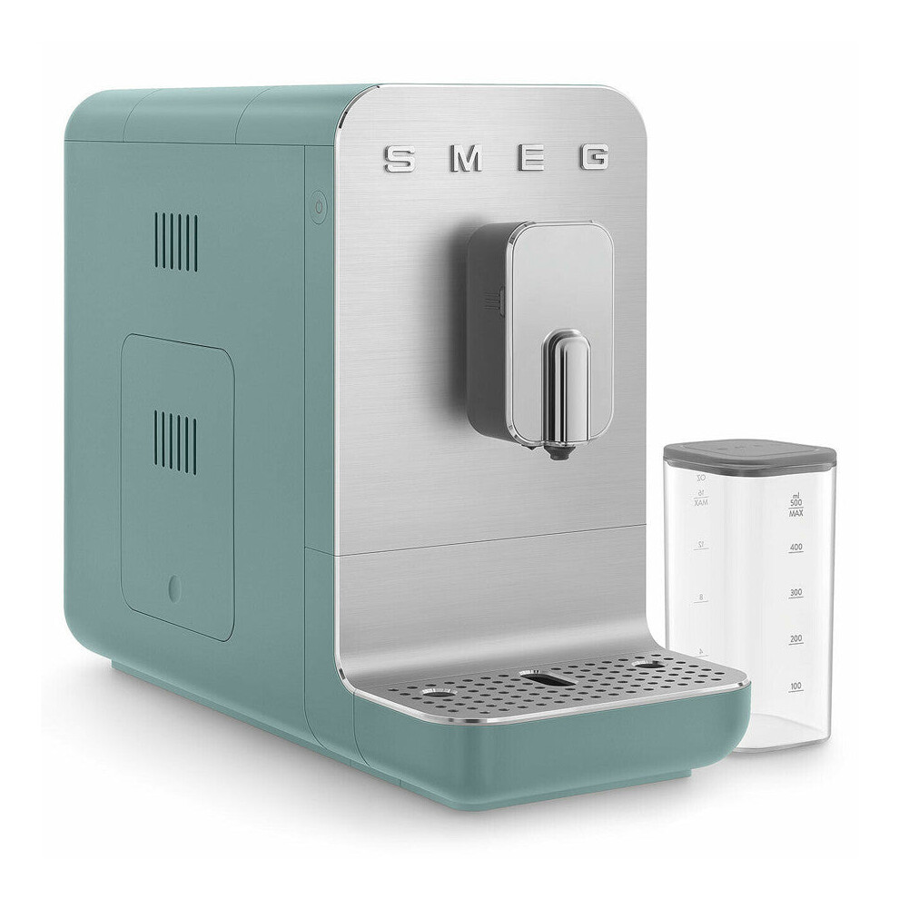 Smeg Emerald Green Matte Bcc13 Bean To Cup Coffee Machine With Automatic Milk Frother - Image 3