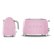 (Pink) Smeg Bundle Set KLF03 Kettle & TSF01 2 Slice Toaster