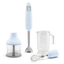 (Pale Blue) Smeg HBF03 3-in-1 Hand Blender + Accessories