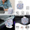 Ensemble housse de chaise de bureau imprimé papillon bohème mandala L 7