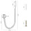 Curtain Holdbacks Wall Mounted Drapery Tiebacks Matte Black 5
