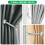 Curtain Holdbacks Wall Mounted Drapery Tiebacks Matte Black 7