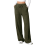 Women's Plaid Joggers with Pockets Green L 2