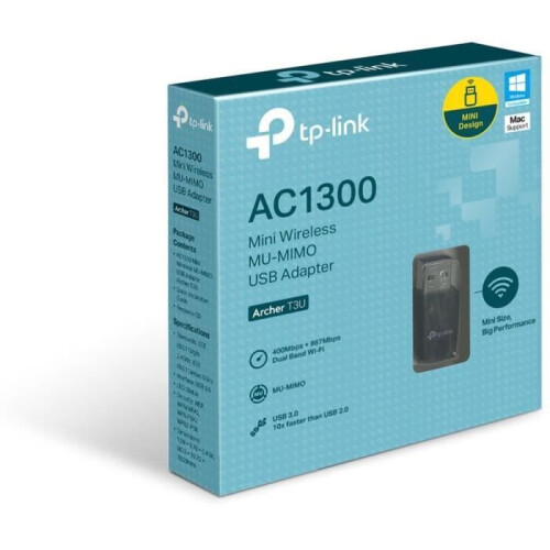 Προσαρμογέας Wi-Fi υψηλής ισχύος AC1300 Mbps USB 3.0 διπλής ζώνης MU-MIMO ασύρματο dongle γι 1