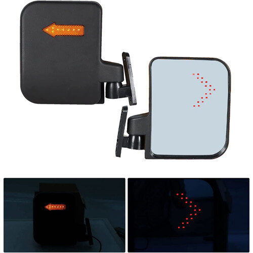 LED Turn Signal Side Mirrors for 12V Golf Carts 1