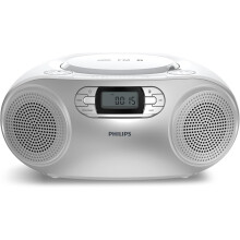 (Silver) Philips CD Soundmachine TAZ2000, Bluetooth CD FM USB Black - Boombox