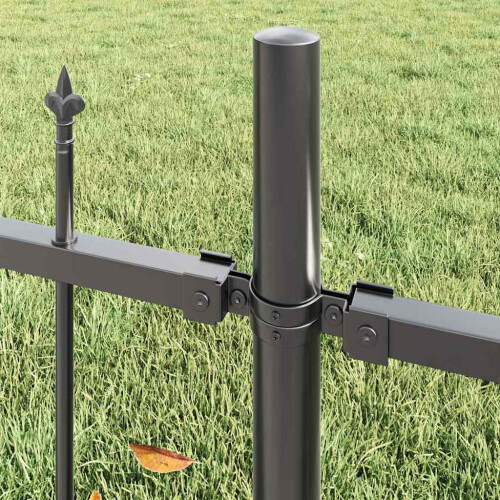 VidaXL vidaXL Gartenzaun WOERDEN 6 stk. 170 x 215 cm Grau 1