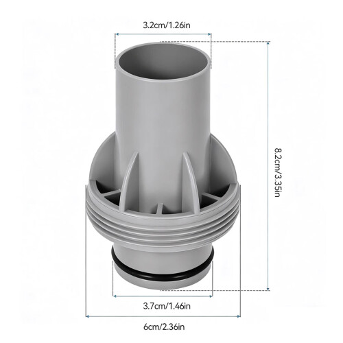 2PCS Easy Installation Pool Pump Adapter Swimming Pool Hose 2