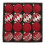 Flocked Christmas Ornaments Brown Plastic 16 Pack 5