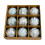9-Pack Shatterproof PVC Christmas Ornaments Gold Silver Red 2