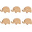 Wooden Drawer Knobs Elephant Lion Hippo 6 pcs 1