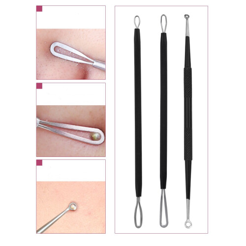 5-pack mee-eterverwijderaar, acne-naaldgereedschapsset Black 1
