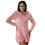 Women's Pink Hooded Onesie Polyester Size L 7