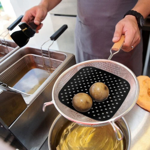 Silikoninnsats til Airfryer square 19x19 cm Sort 1