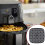 Silikoninnsats til Airfryer square 19x19 cm Sort 4