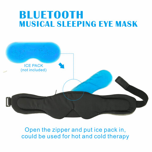Bluetooth-Schlafmaske mit integrierten Lautsprechern Black 1