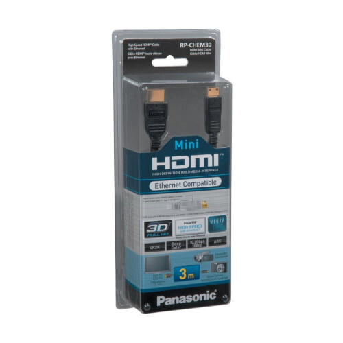 Panasonic Panasonic RP-CHEM30 3m Mini HDMI Cable-Ethernet