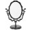 Gothic Vintage Makeup Mirror Black Rotating Desktop 1