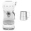 Smeg (White) Smeg ECF02 Espresso Machine + CMMJ01 Milk Frothing Jug Bundle 1