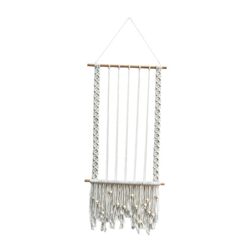 Boho Macrame Wall Decor Beige Picture Organizer 2