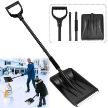 Snow Shovel Portable Emergency Stainless Steel Handle