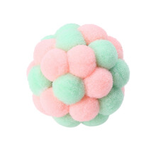 Cat Stretch Ball Toy with Bell, Fuzzy Colorful Interactive