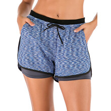 Damen Schnelltrocknende Laufshorts Doppellagig SML