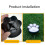 4PCS User Friendly Solar Operated LED Light Dog Paws-White 10