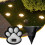 4PCS User Friendly Solar Operated LED Light Dog Paws-White 11