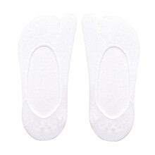 Women No-Show Toe Socks for Flip Flops and Loafers White