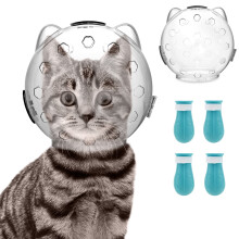 NewSoul Cat Muzzle for Grooming – Breathable Transparent