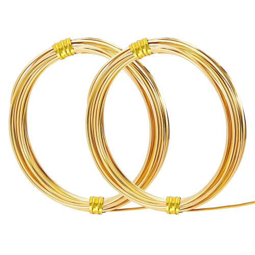 Copper Wire 0.6 mm Half Hard 2 Rolls 19.69 Ft