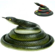 Rubber Snake 47.2 Inch Realistic Fake Snake for Garden Bird Deterrent Animal Repellent Outdoor Decor