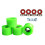 Quad Roller Skate Wheels 78A High Flexibility 4 Pcs Green 1