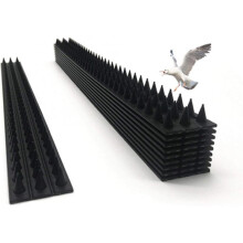 Outdoor Animal Repellent Spikes, Effective Deterrent for Cats, Raccoons, Birds, And More, Easy Installation for Fences, Railings, Roofs, Walls, 10 Pie