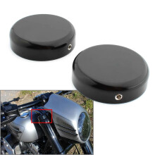 Upper Fork Caps Cover Black for Harley Softail Street Bob