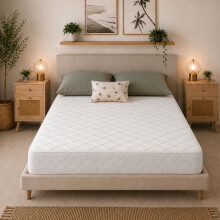 (4ft Small Double Mattress - 120cm x 190cm) Essentials Jump n Tac Hybrid Mattress - 19cm Deep, Soft Feel