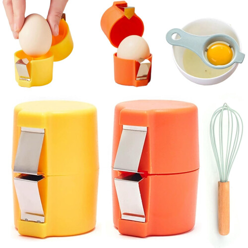 Egg Opener and Separator Stainless Steel 1 Piece