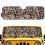 Foldable Brown Cheetah Print Windshield Sun Shade for Jeep 1