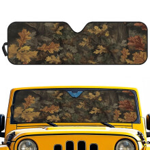 Foldable Camo Windshield Sun Shade for Jeep Gladiator and