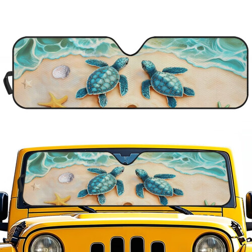 Foldable Beach Turtle Sun Shade for Jeep Wrangler and