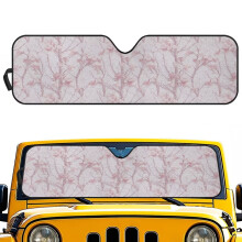 Pink Camo Foldable Windshield Sun Shade for Jeep Wrangler
