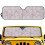 Pink Camo Foldable Windshield Sun Shade for Jeep Wrangler 1
