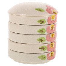 OUNONA porcelain paint palette stackable watercolor dish set