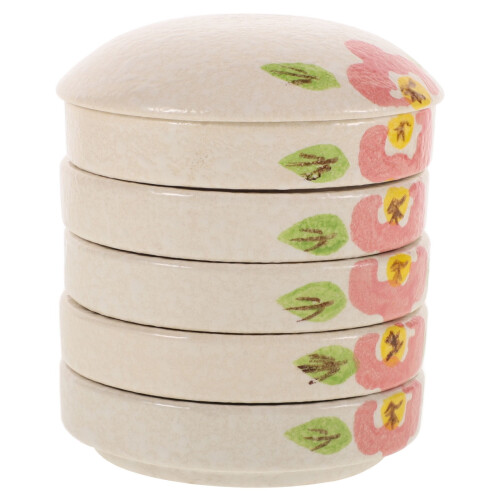 OUNONA porcelain paint palette stackable watercolor dish set