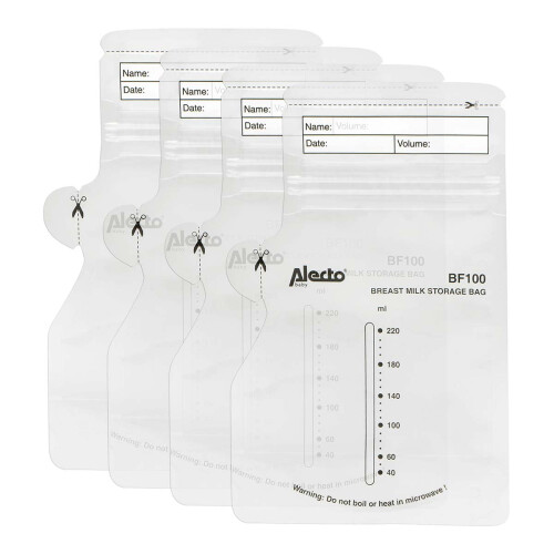 Muttermilchbeutel, 220 ml, 100er-Packung, auslaufsicher 1