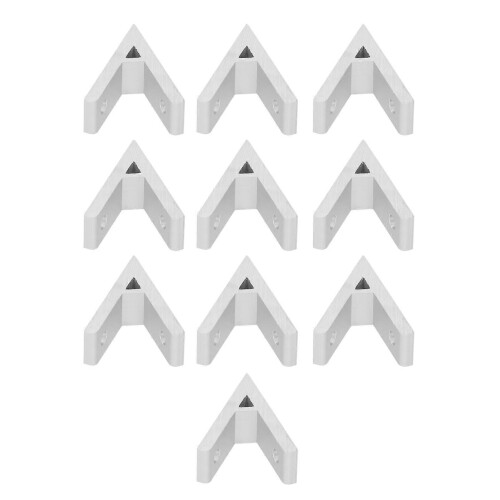 10 connecteurs d'angle en aluminium 2020-45 60x20x6mm 1