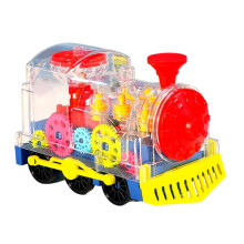Musical Light-Up Train Toy for Kids with Interactive Gears