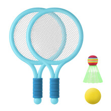 Kids Badminton and Tennis Set with 2 Rackets and 2 Balls
