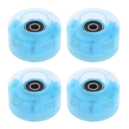 Roller Skate Wheels Luminous 32x58mm 4 Pack Blue 82A 1